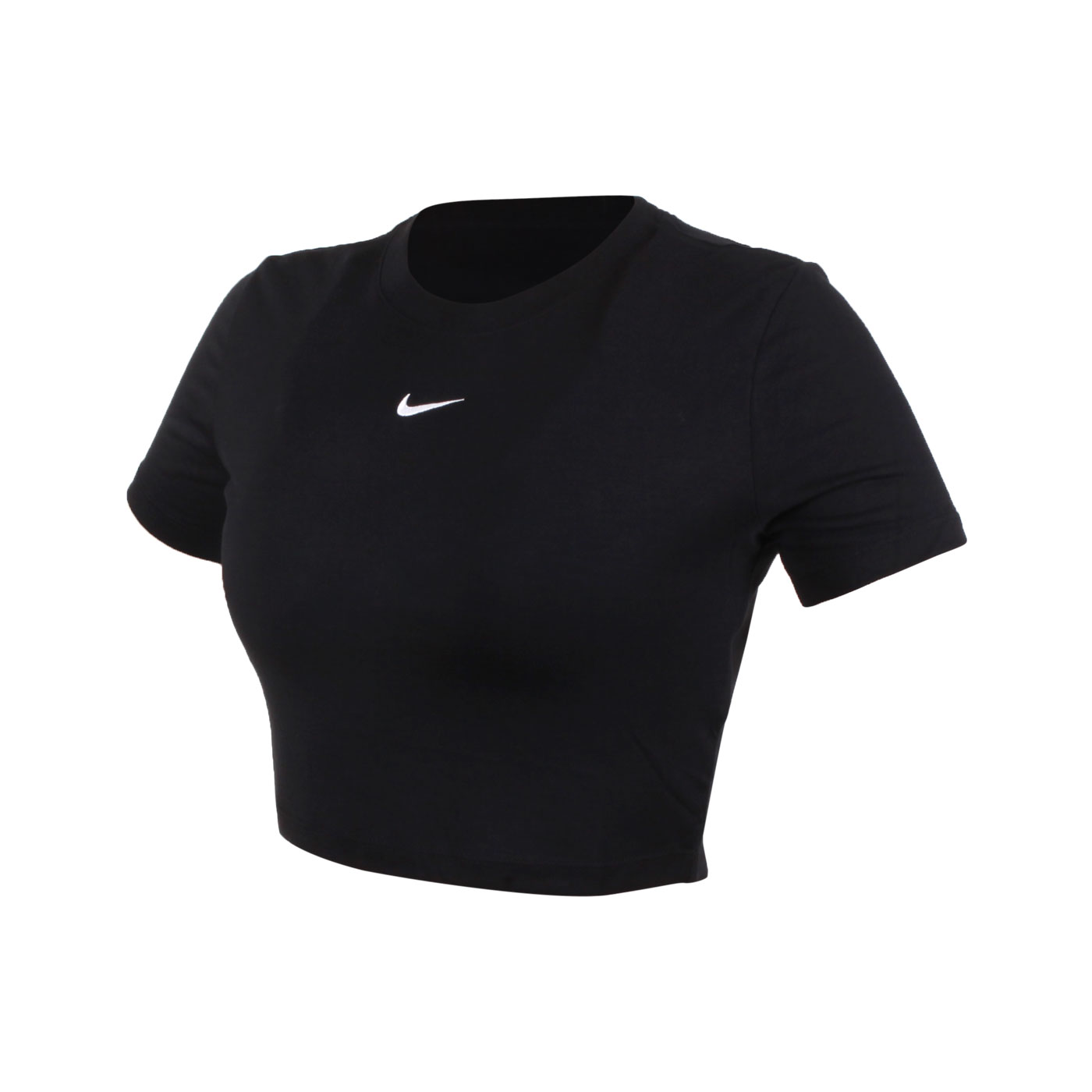NIKE 女款短版短袖T恤 DD1329-010 - 黑白