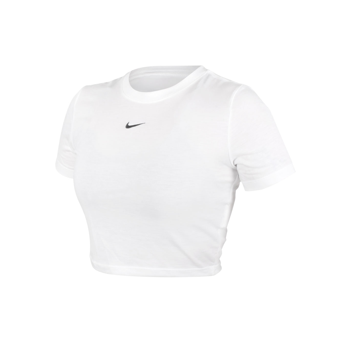 NIKE 女款短版短袖T恤 DD1329-100 - 白黑