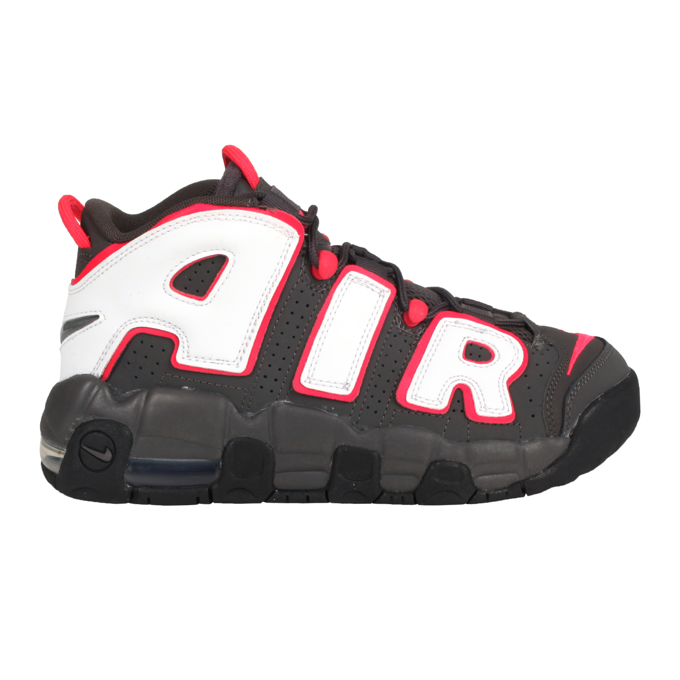 NIKE 大童休閒運動鞋  @AIR MORE UPTEMPO (GS)@DH9719-200 - 黑白紅