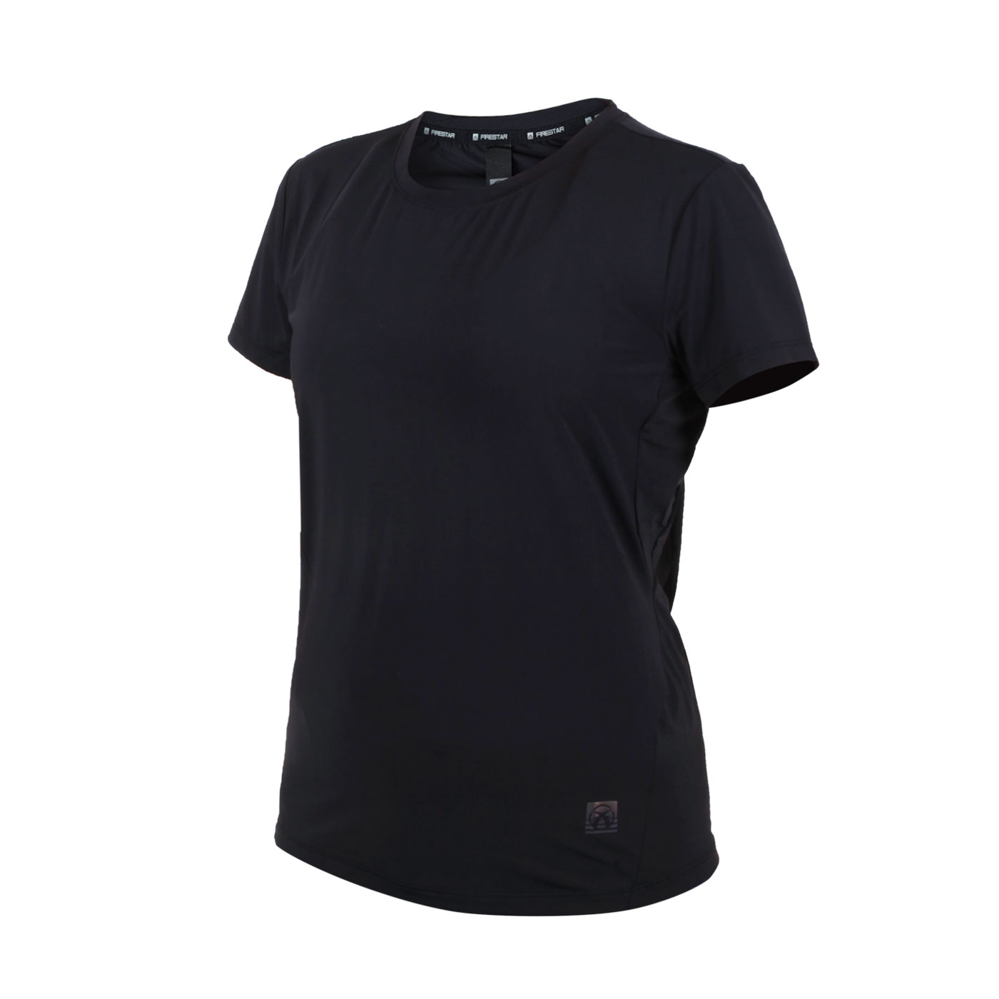 FIRESTAR 女款彈性圓領短袖T恤 DL261-10 - 黑