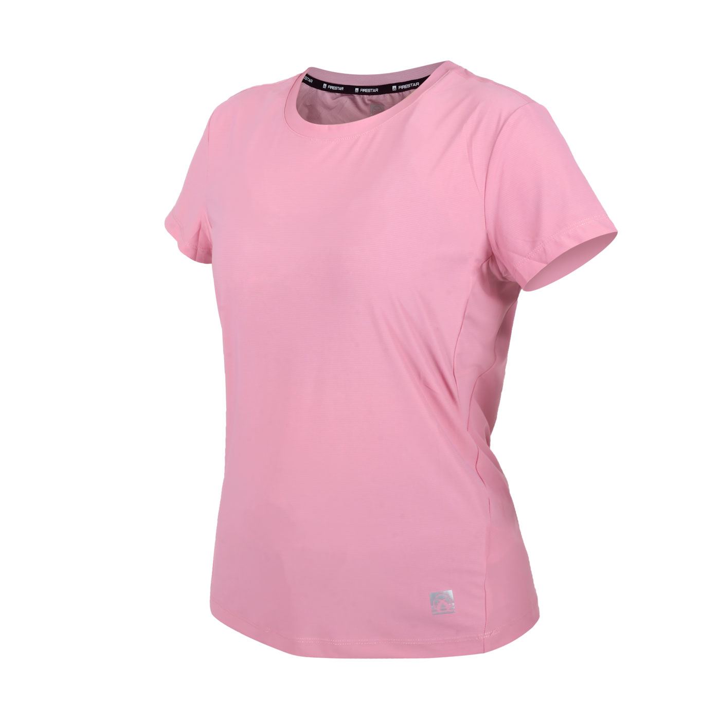 FIRESTAR 女款彈性圓領短袖T恤 DL261-43 - 粉紅