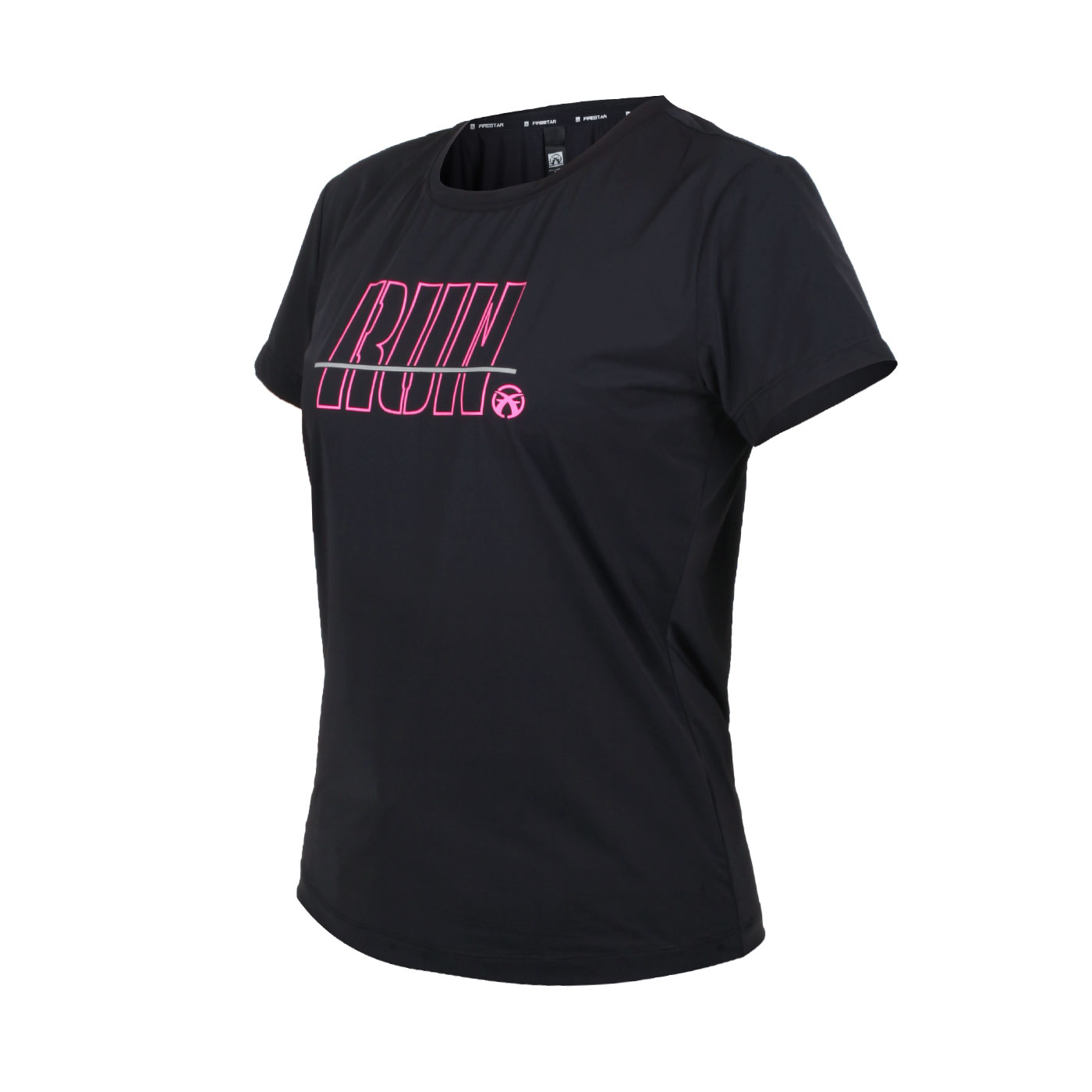 FIRESTAR 女款彈性印花短袖T恤 DL265-10 - 黑桃紅灰