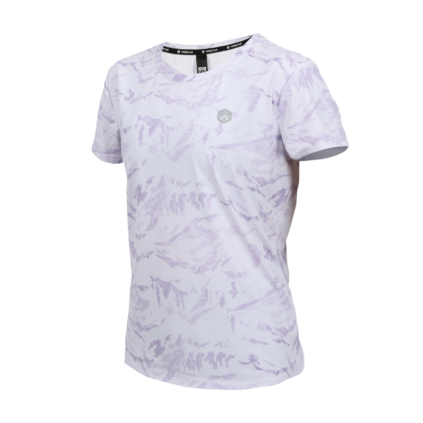 FIRESTAR 女款冰感印花短袖T恤  DL567-73 - 芋紫銀