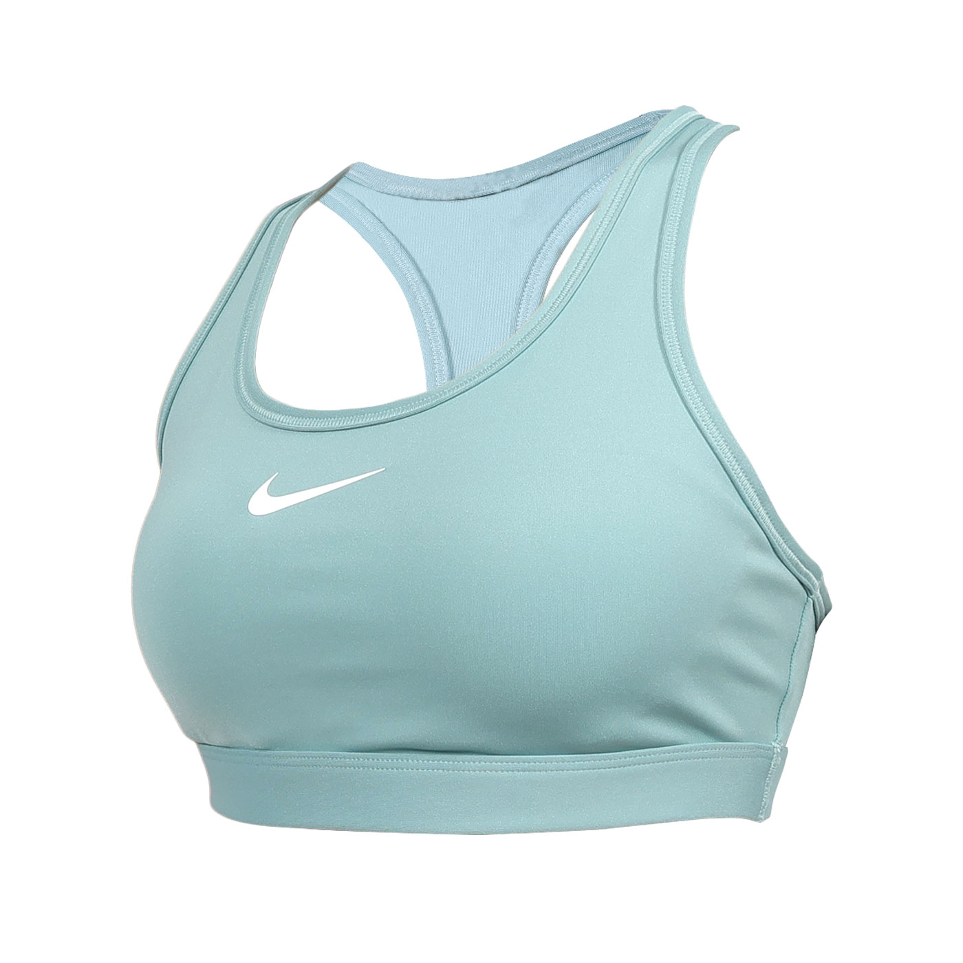 NIKE 女款中度支撐運動內衣  DX6822-017 - 綠白