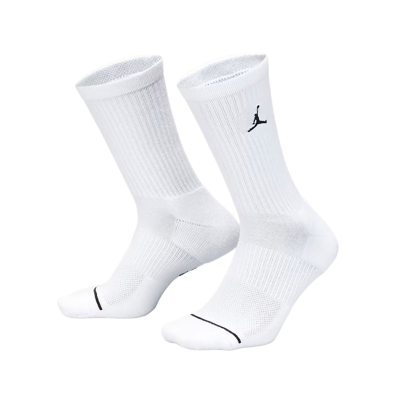 NIKE JORDAN 運動中筒襪(3雙入)  DX9632-100 - 白黑