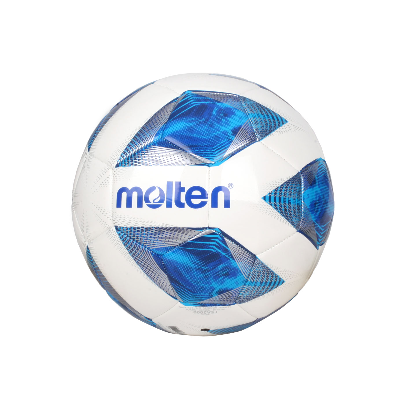 Molten #5合成皮足球 F5A2000-OB - 白藍銀