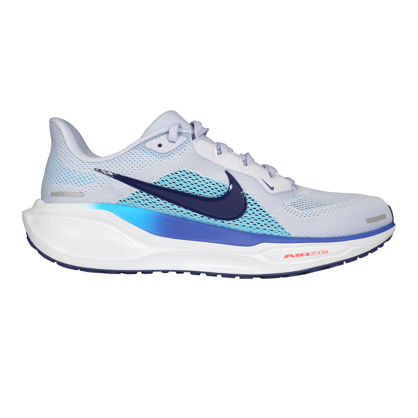 NIKE 男款緩震慢跑運動鞋  @AIR ZOOM PEGASUS 41@ FD2722-014 - 淺紫藍丈青