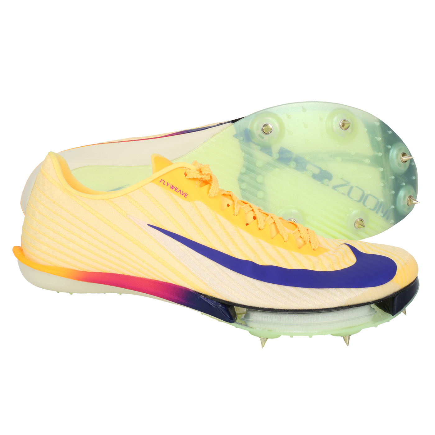 NIKE 特定-田徑氣墊釘鞋(短距離)  @AIR ZOOM MAXFLY 2@ FD8395-800 - 鵝黃靛紫