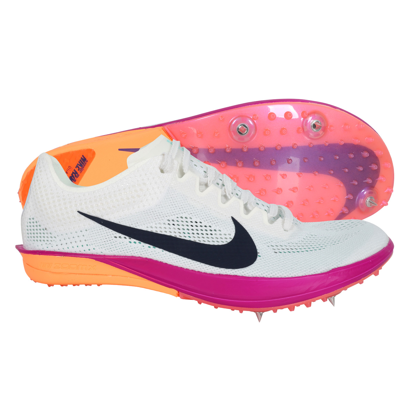 NIKE 特定-田徑釘鞋(長距離)  @ZOOMX DRAGONFLY 2@ FD8413-100 - 白黑紫橘