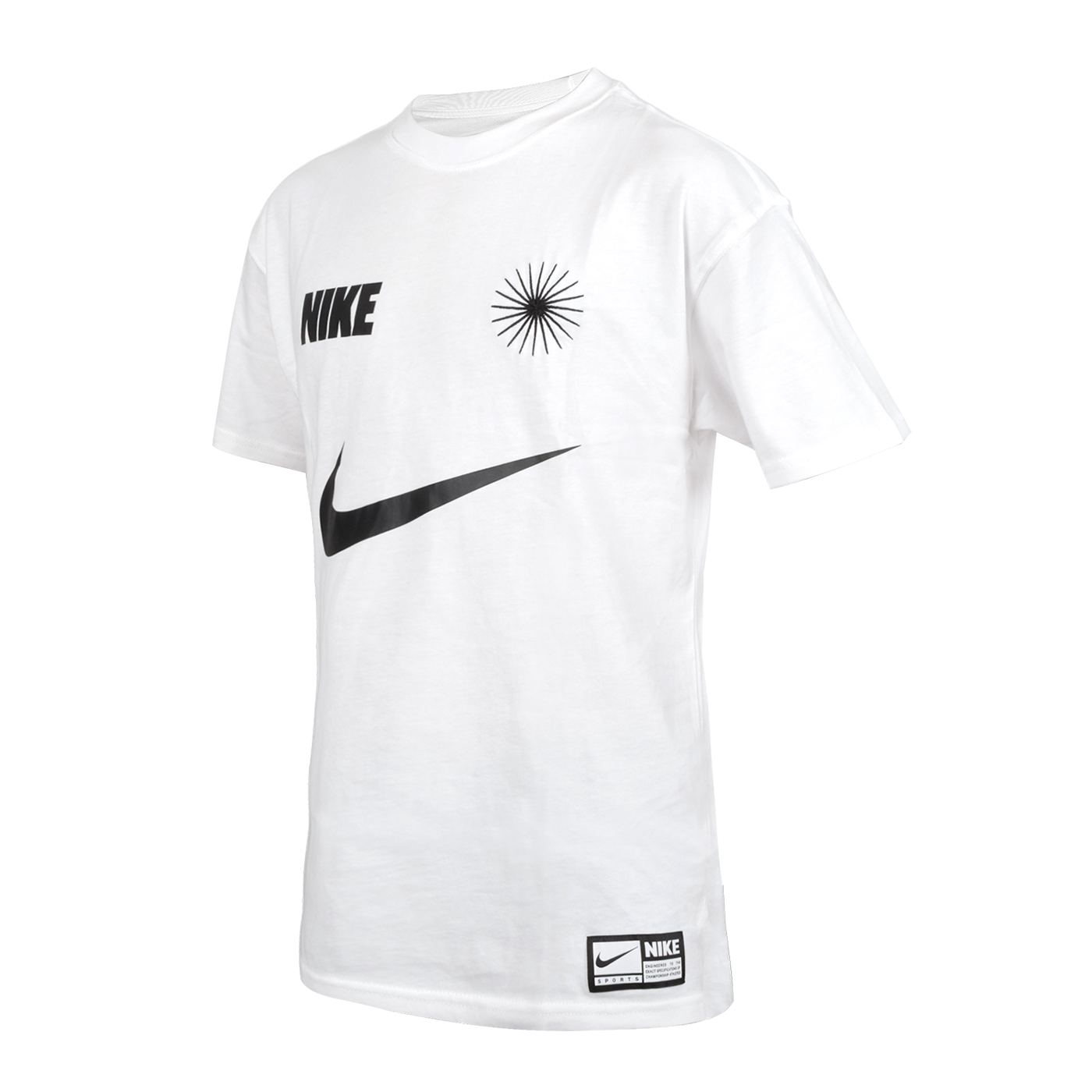 NIKE 男款短袖T恤  FJ2307-100 - 白黑