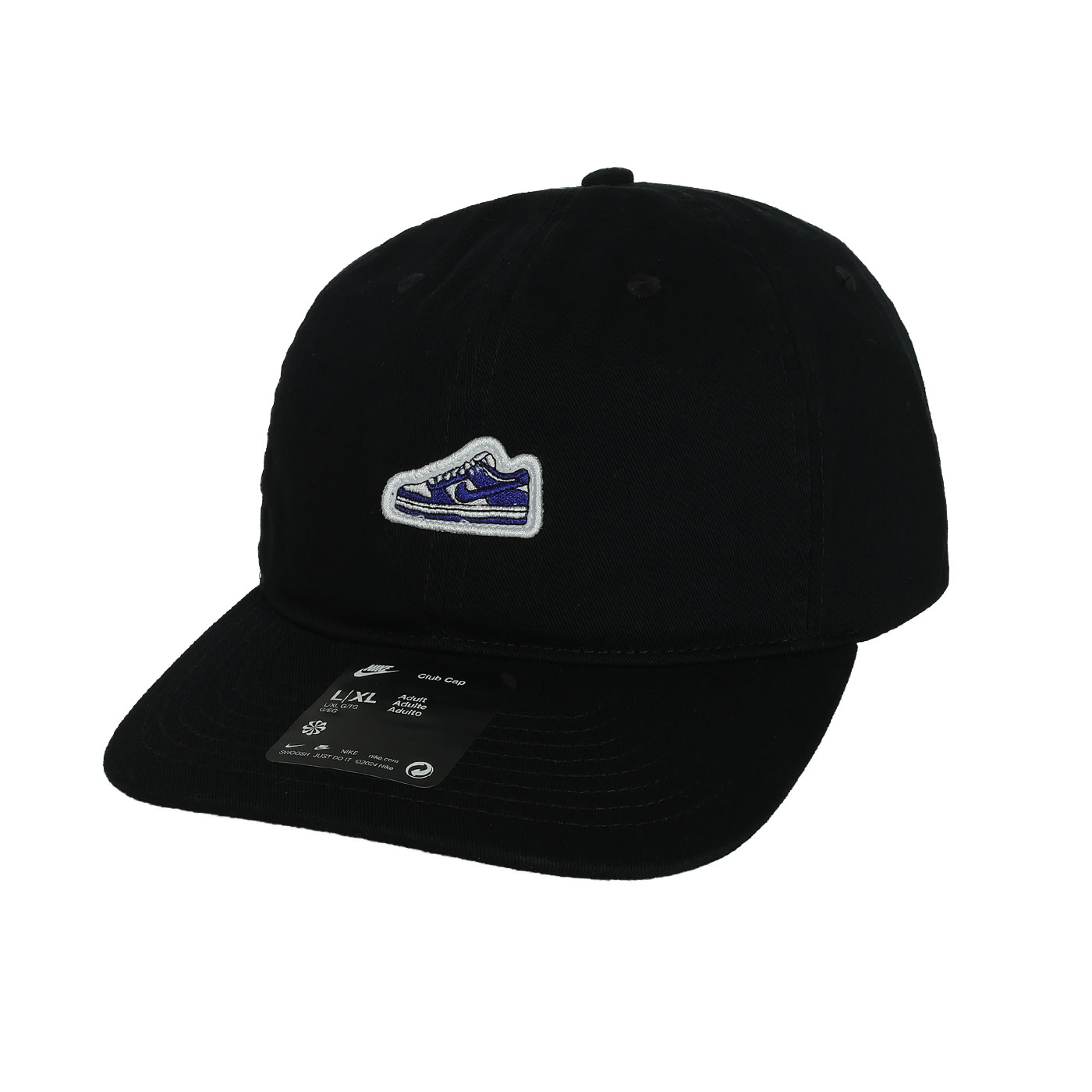 NIKE 運動帽  FN4404-010 - 黑藍白