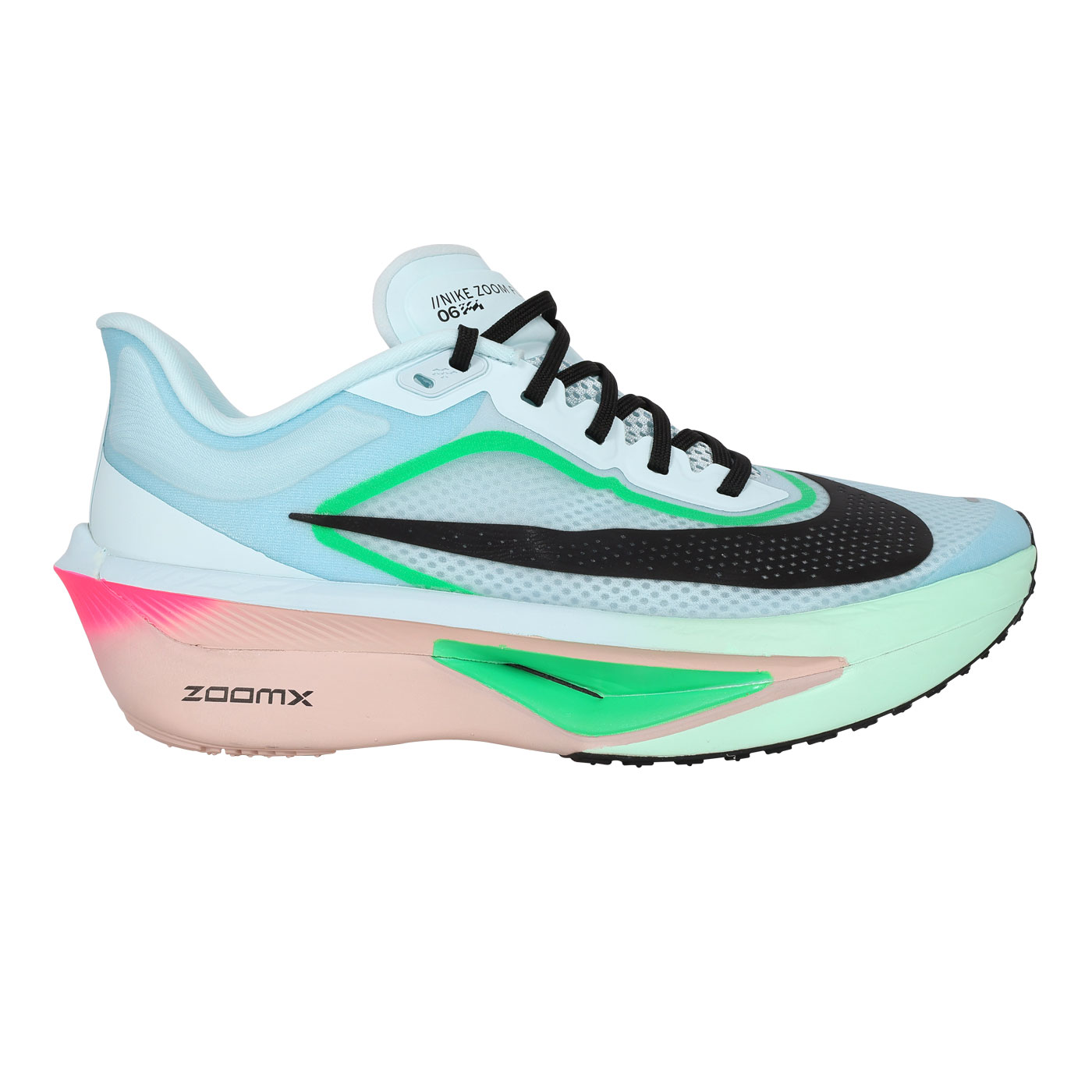 NIKE 男款競速慢跑鞋  @ZOOM FLY 6@ FN8454-402 - 藍綠黑