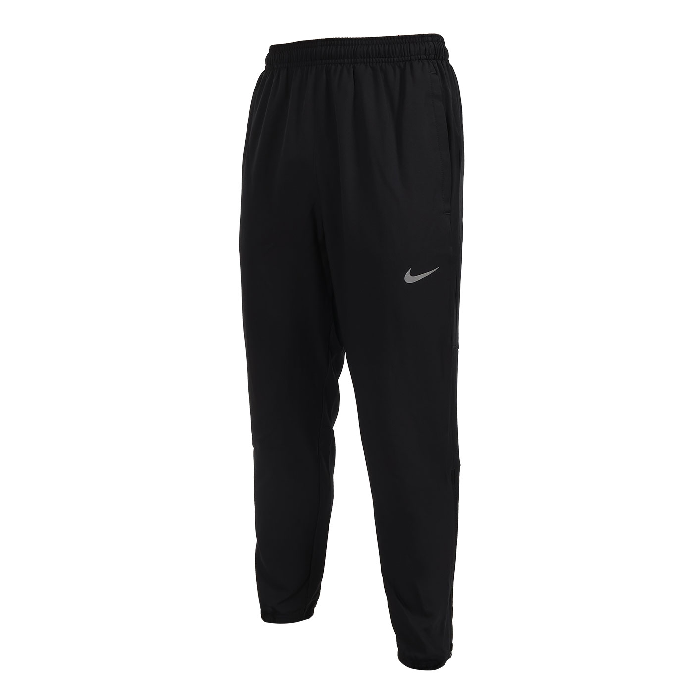 NIKE 男款Dri-FIT 梭織運動長褲  FQ4781-010 - 黑銀