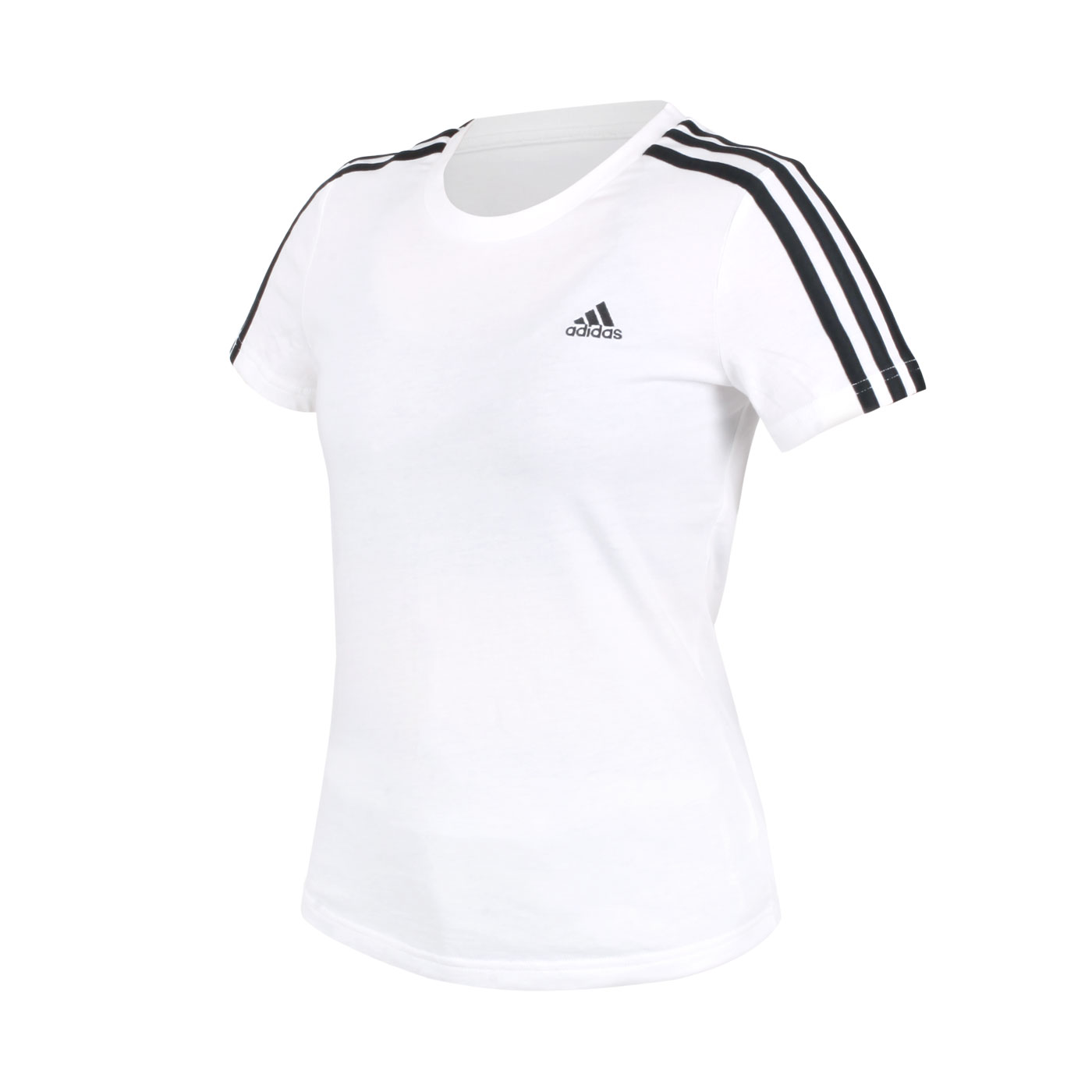 ADIDAS 女款短袖T恤 GL0783 - 白黑