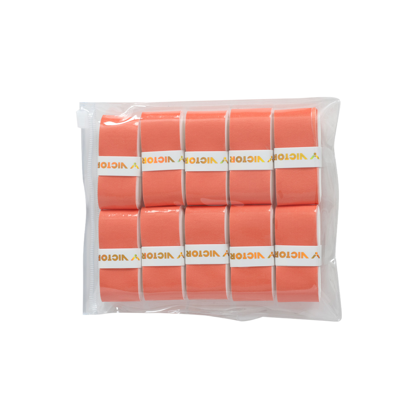 VICTOR 外握把布(10條入)  GR2-10AO - 白磚紅