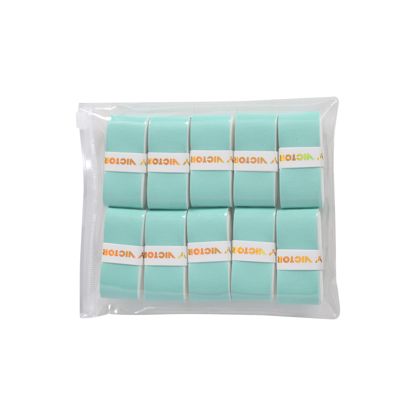 VICTOR 外握把布(10條入)  GR2-10AR - 白淺綠