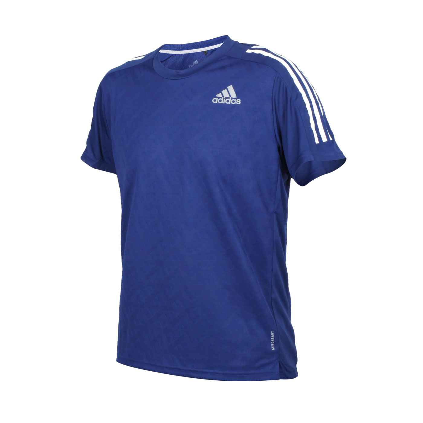 ADIDAS 男款短袖T恤 H36451 - 藍白銀