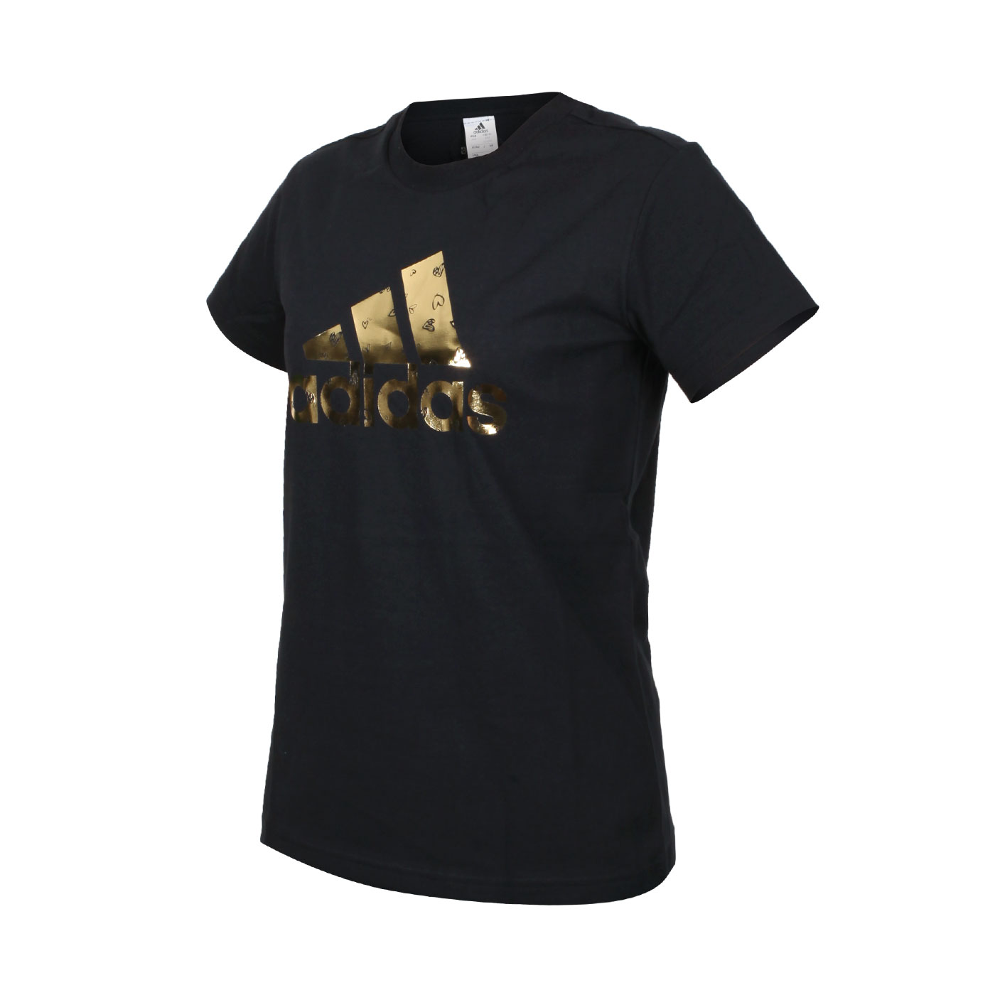 ADIDAS 女款短袖T恤 HB7127 - 黑金