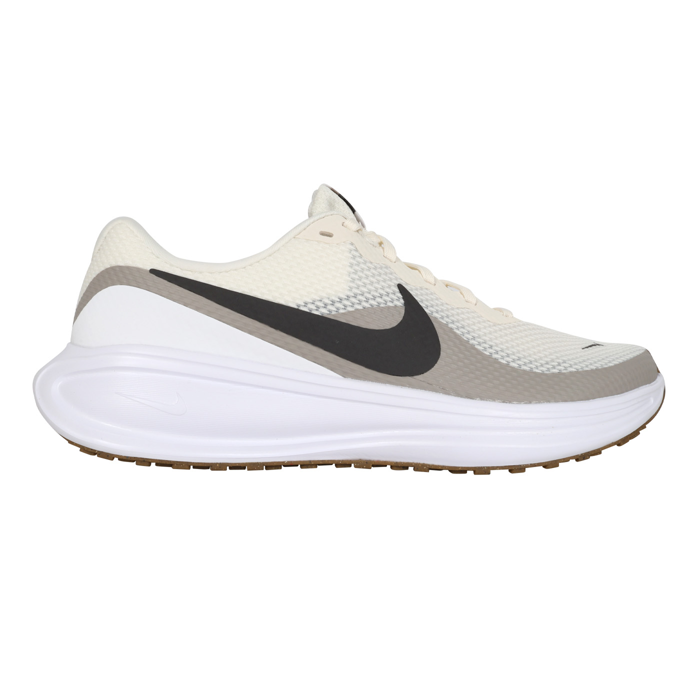 NIKE 男款緩震慢跑鞋  @REVOLUTION 8@ HJ9198-005 - 米黃灰黑