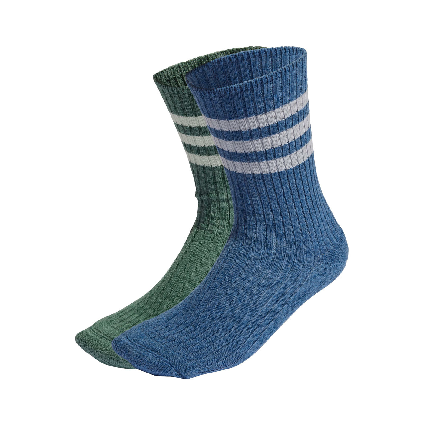 ADIDAS 中筒襪(兩雙入) HN9492 - 藍綠