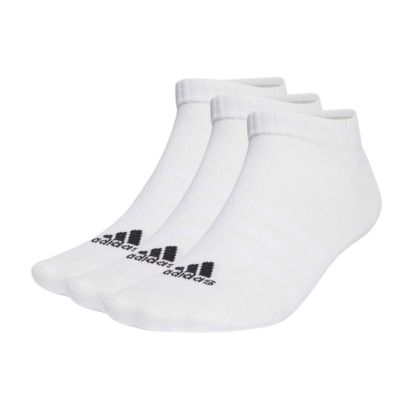 ADIDAS 運動短襪(三雙入)  HT3469 - 白黑