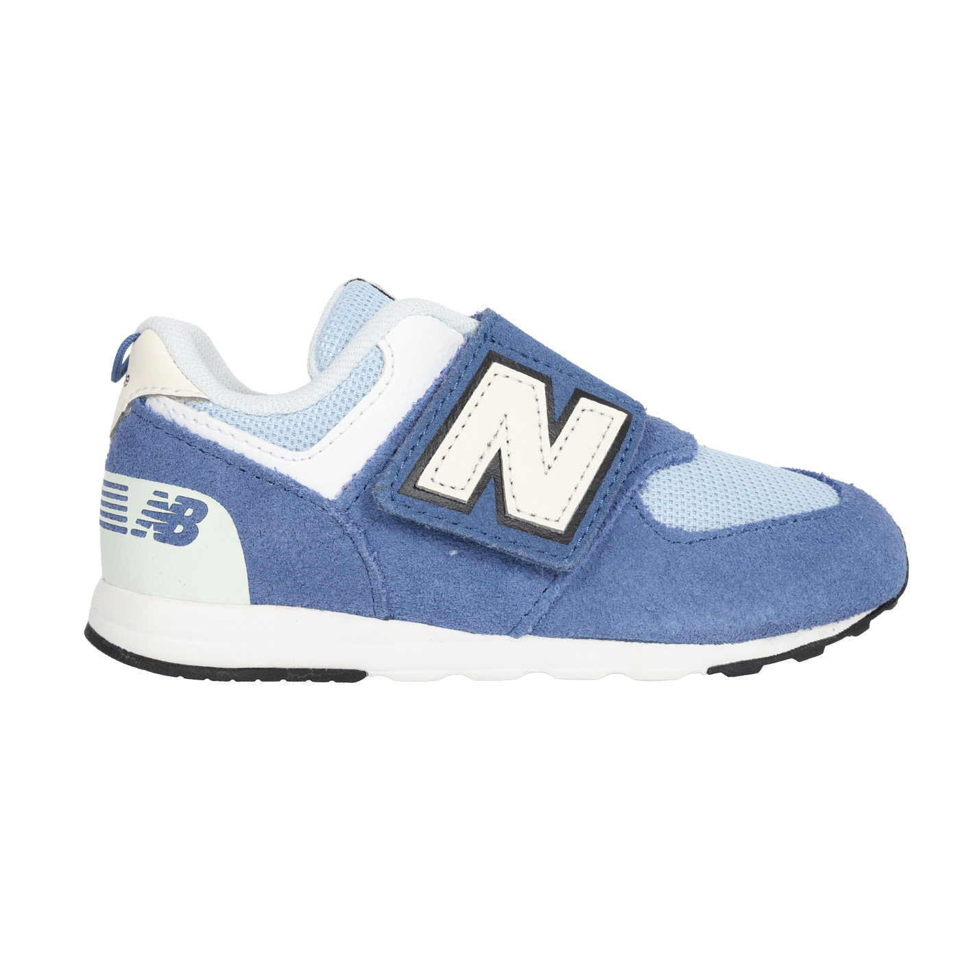 NEW BALANCE 小童復古慢跑鞋-WIDE  @574@ I57470V - 丈青水藍白