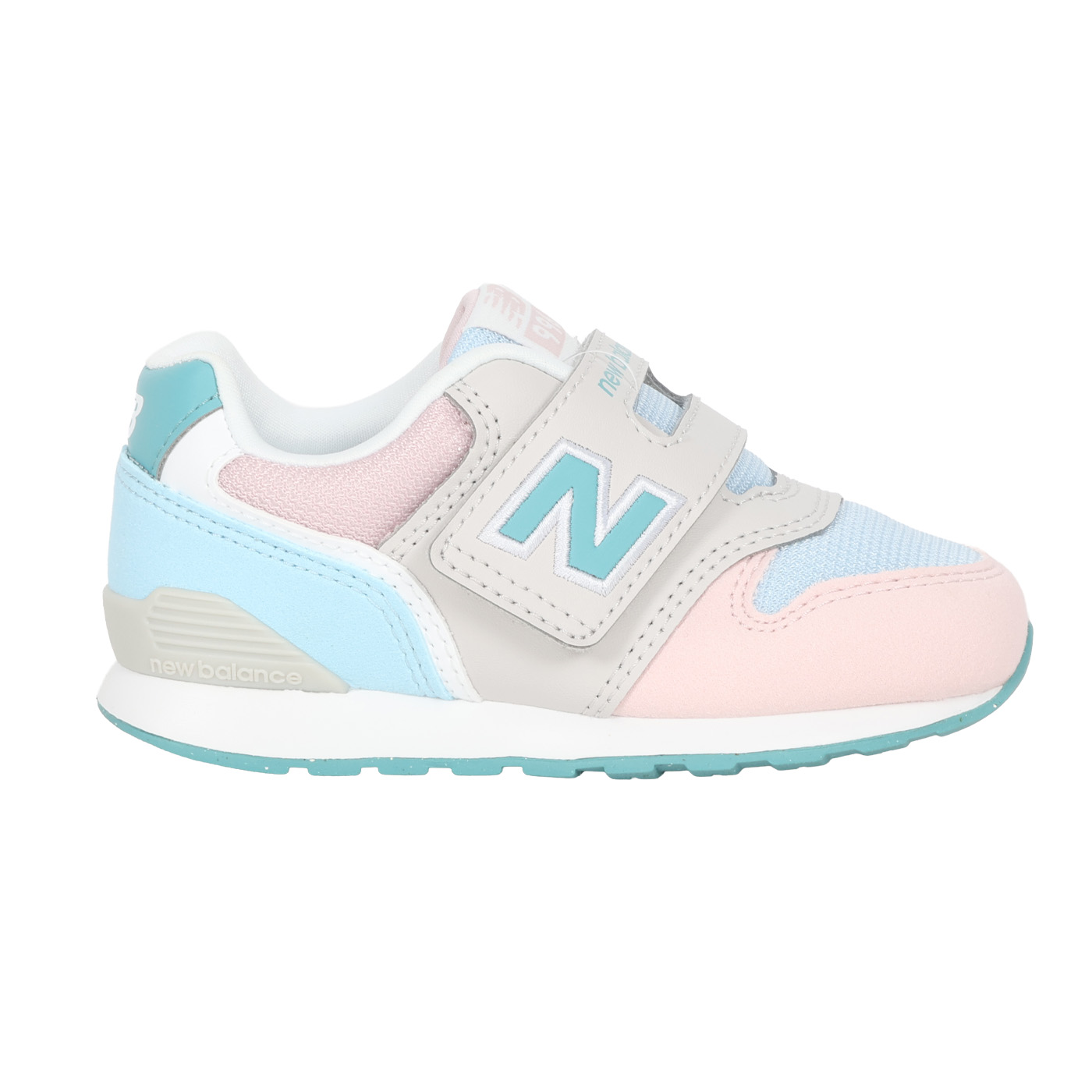 NEW BALANCE 小童休閒運動鞋-WIDE  @996@ I9963WJ - 灰水藍粉綠