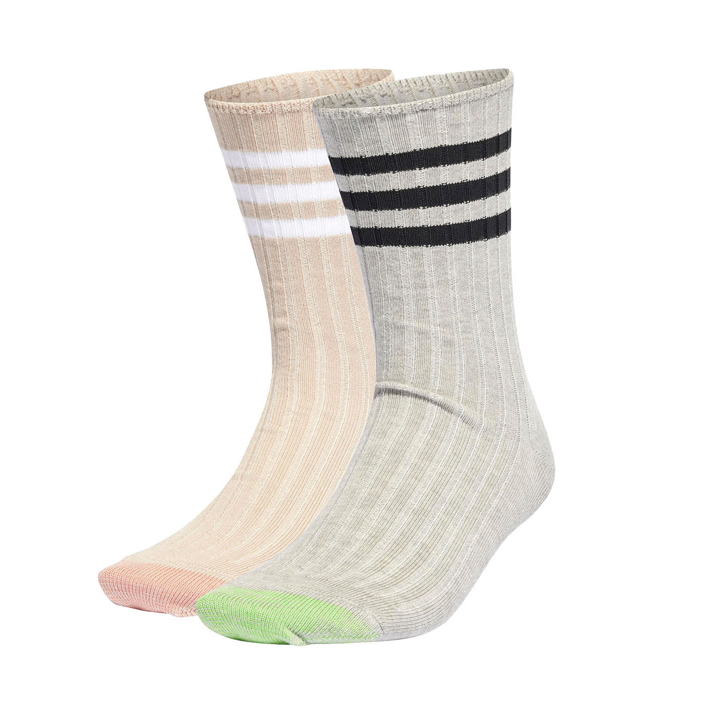 ADIDAS 襪子(兩雙入)  IB3272 - 灰黑棕白紅