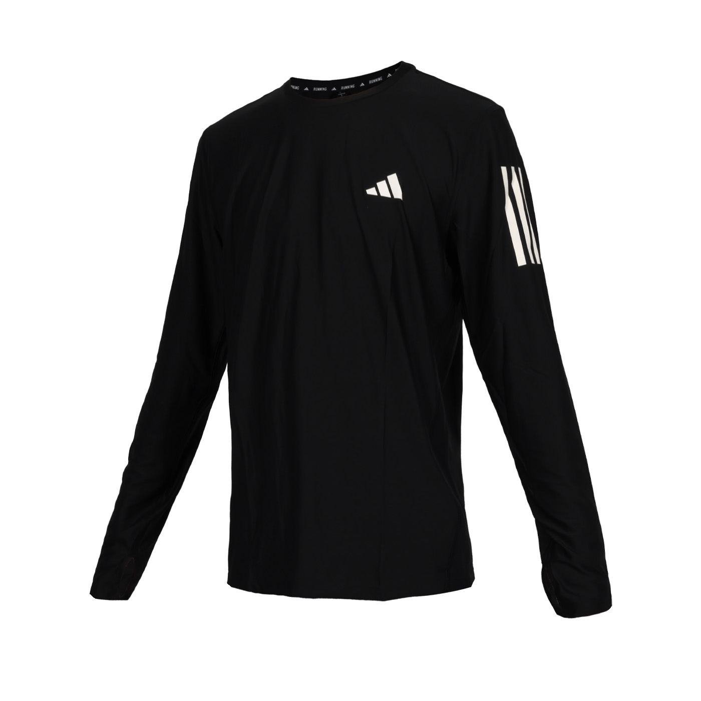 ADIDAS 男款吸濕排汗長袖T恤  IN1486 - 黑白