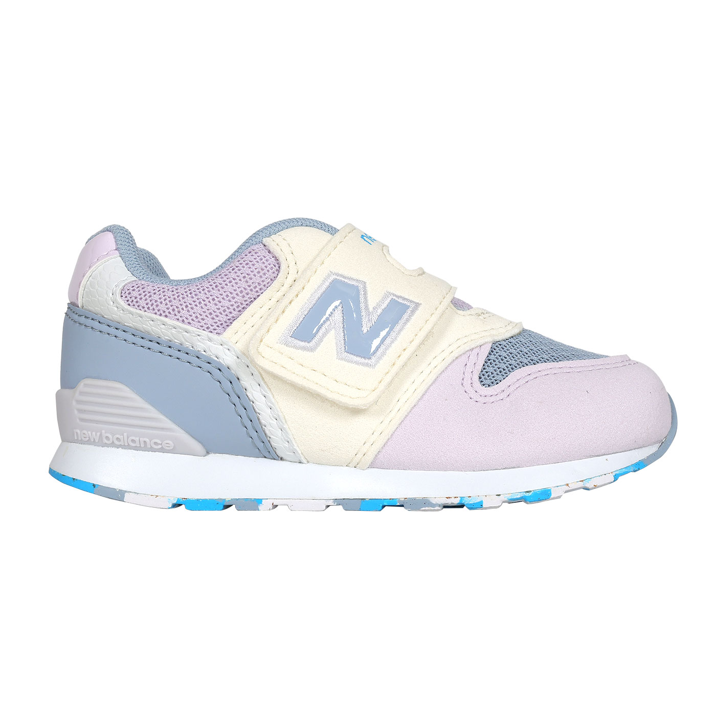 NEW BALANCE 小童復古慢跑鞋-WIDE  IZ996MH3 - 粉紫霧藍白