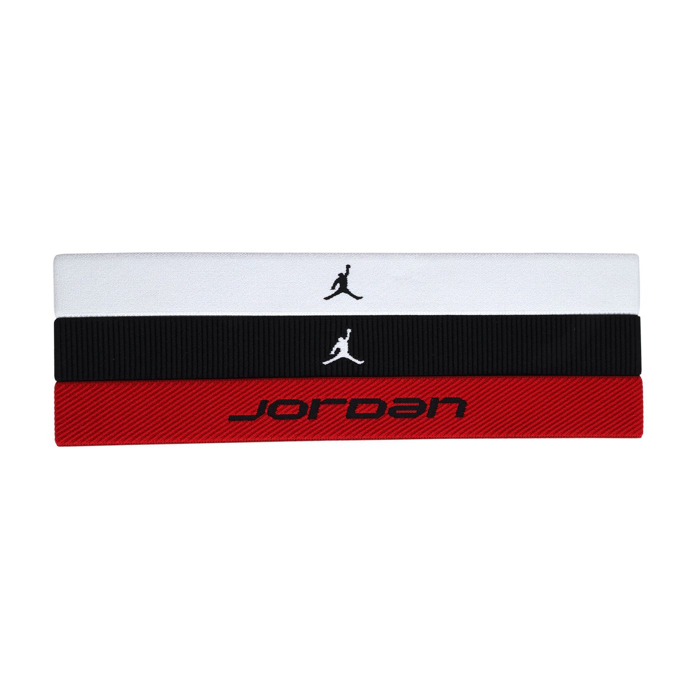 NIKE JORDANELASTICSPORT寬版頭帶3PK  J1012023117OS - 紅黑白