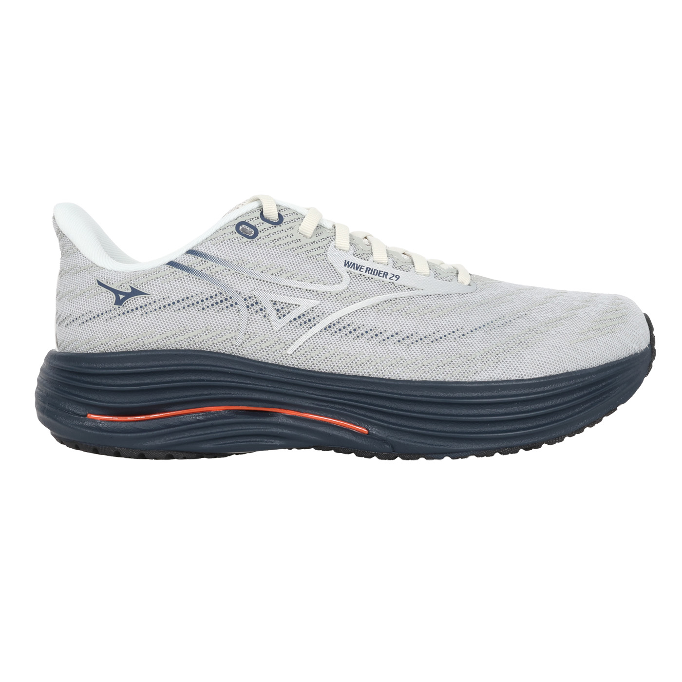 MIZUNO 男款慢跑鞋-4E  @WAVE RIDER 29 SW@ J1GC256581 - 灰銀丈青