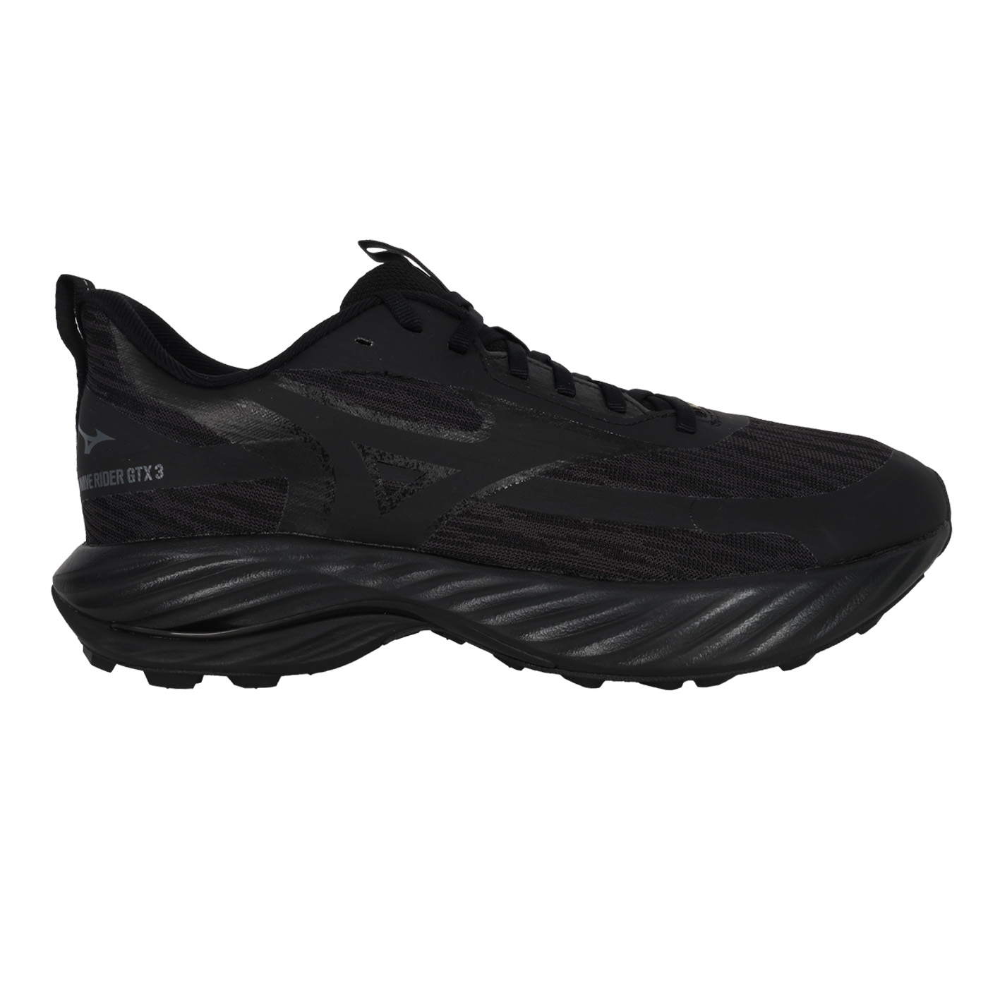 MIZUNO 男款防水慢跑鞋-4E  @WAVE RIDER GTX 3 SW@ J1GC258052 - 黑灰