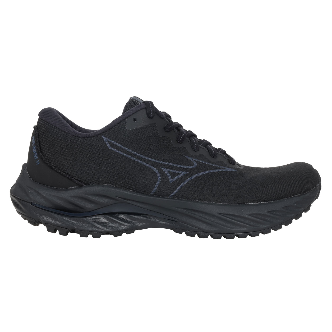 MIZUNO 女款慢跑鞋  @ WAVE INSPIRE 19 SSW@ J1GD231373 - 黑鐵灰