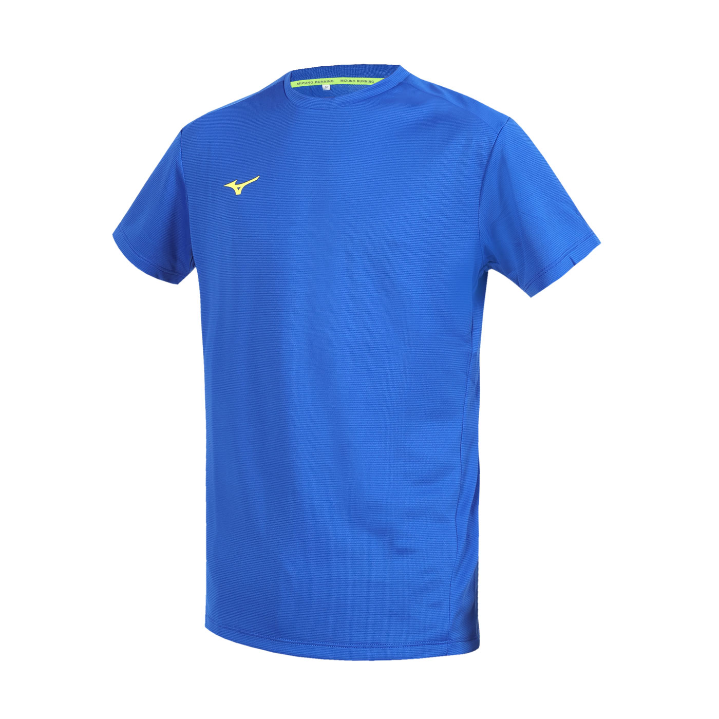 MIZUNO 男款路跑短袖T恤  J2TAB50120 - 藍黃
