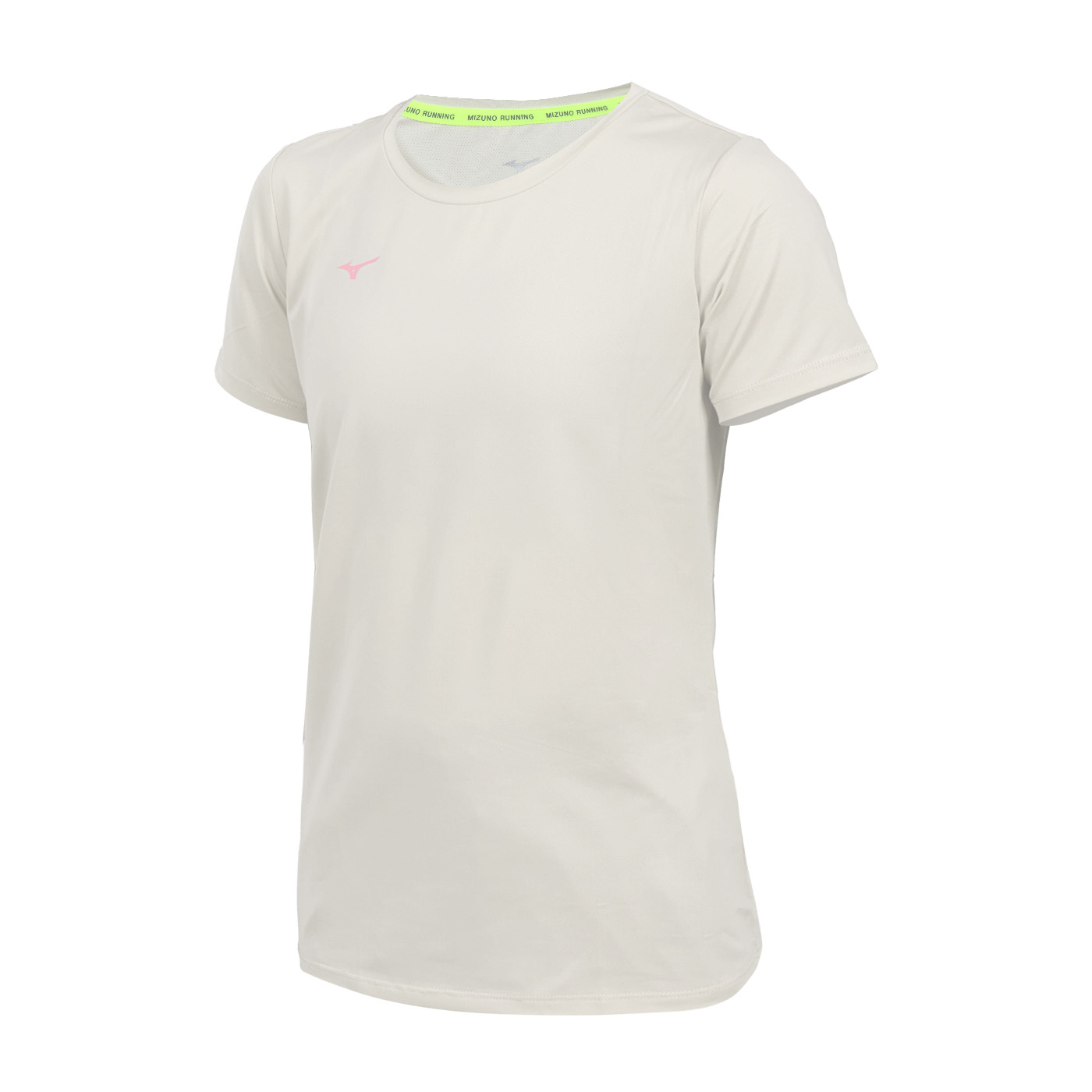MIZUNO 女款路跑短袖T恤  J2TAD20202 - 淺米杏粉