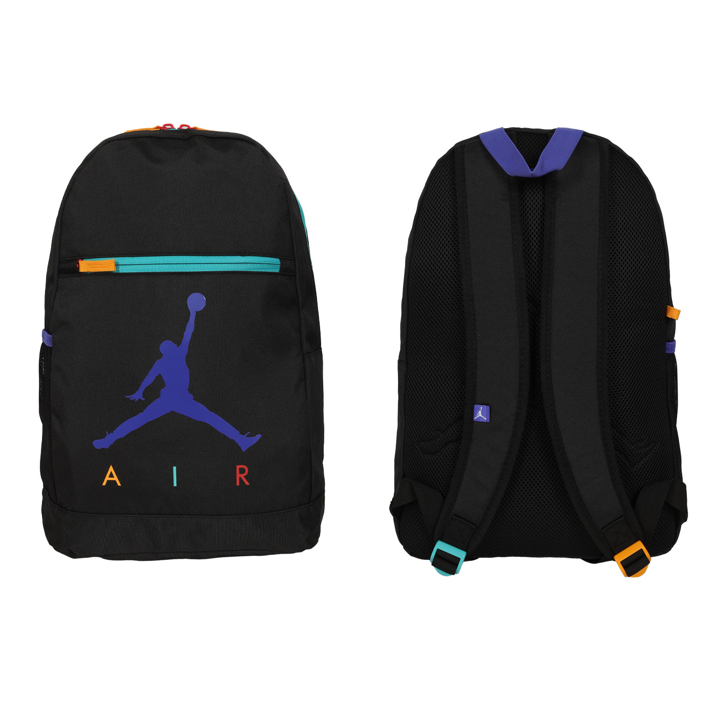 NIKE JORDAN 大型雙肩包  JD2523015GS-002 - 黑紫綠橘紅