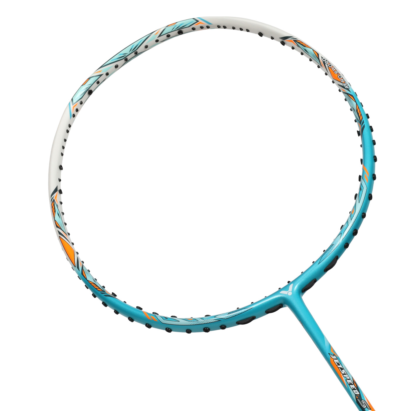 VICTOR 極速羽球拍  JS-12TD-R - 湖綠黑白橘