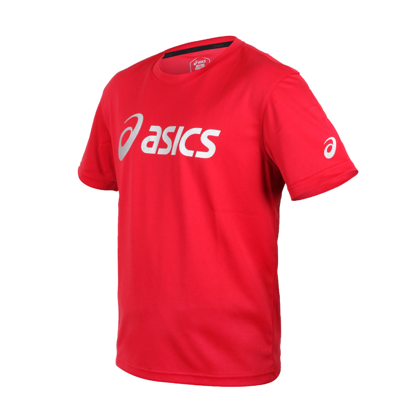 ASICS 男款短袖T恤 K31415-23A - 紅銀