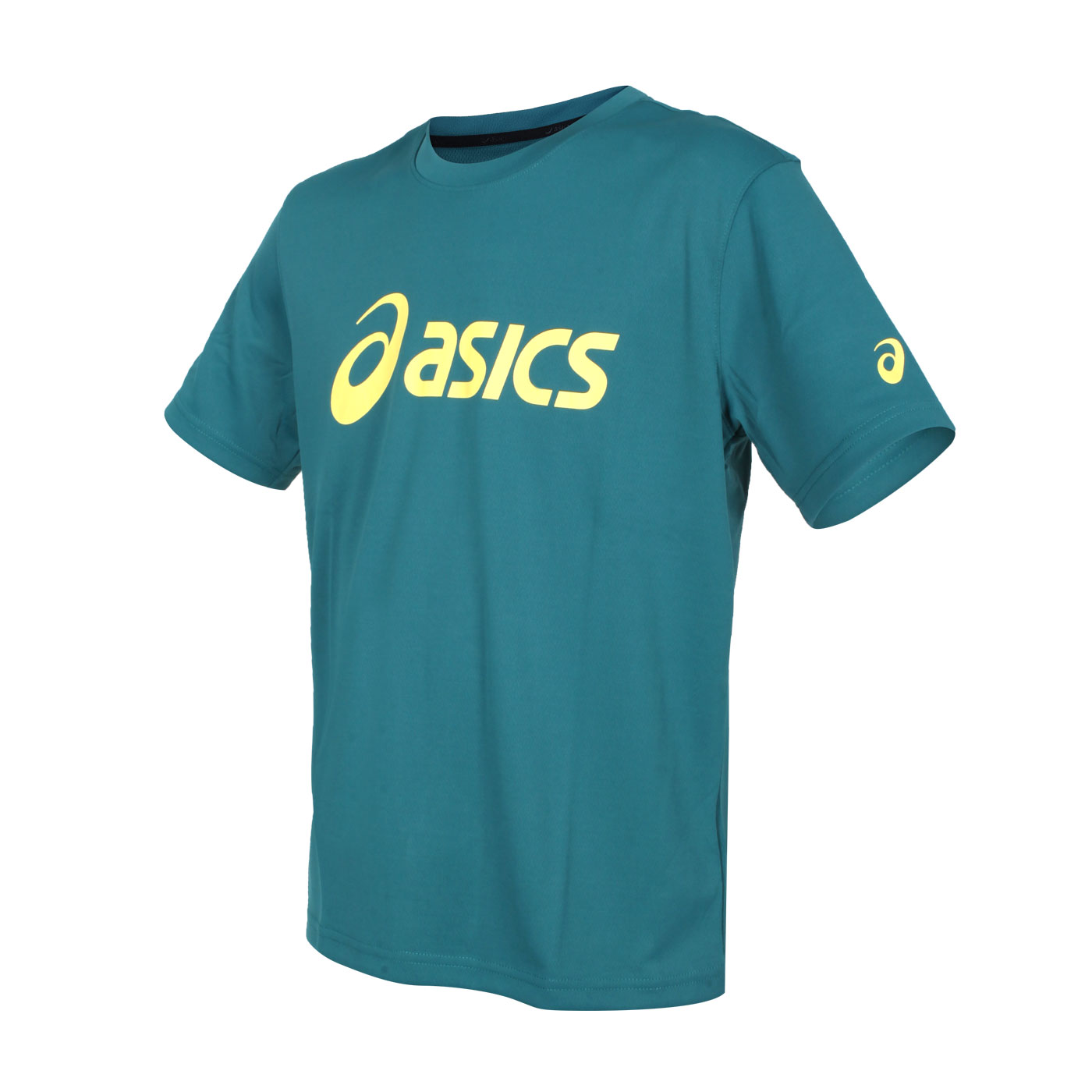ASICS 男款短袖T恤 K31415-82 - 綠黃