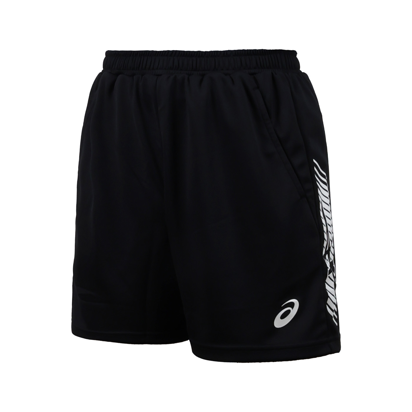 ASICS 男款短版排球短褲  K32045-001 - 黑白
