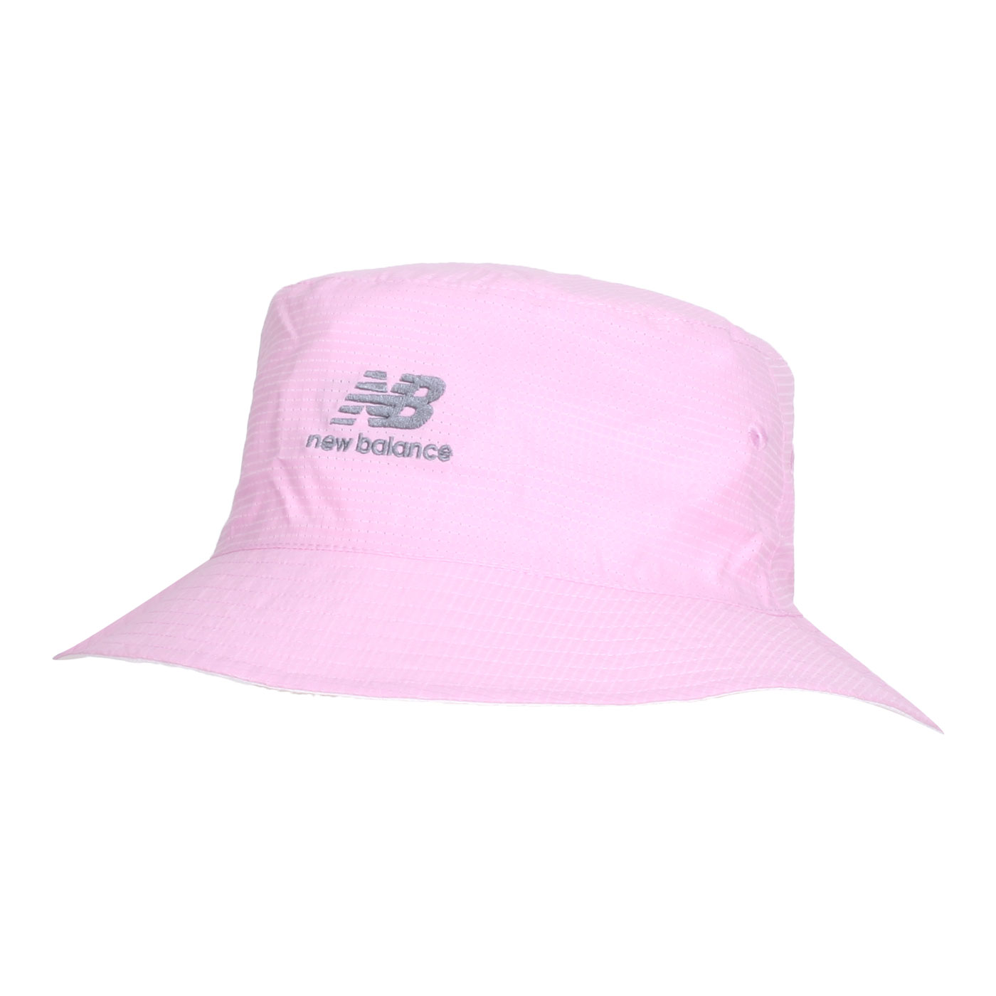 NEW BALANCE 雙面漁夫帽  LAH31006LLC - 粉紅鐵灰白
