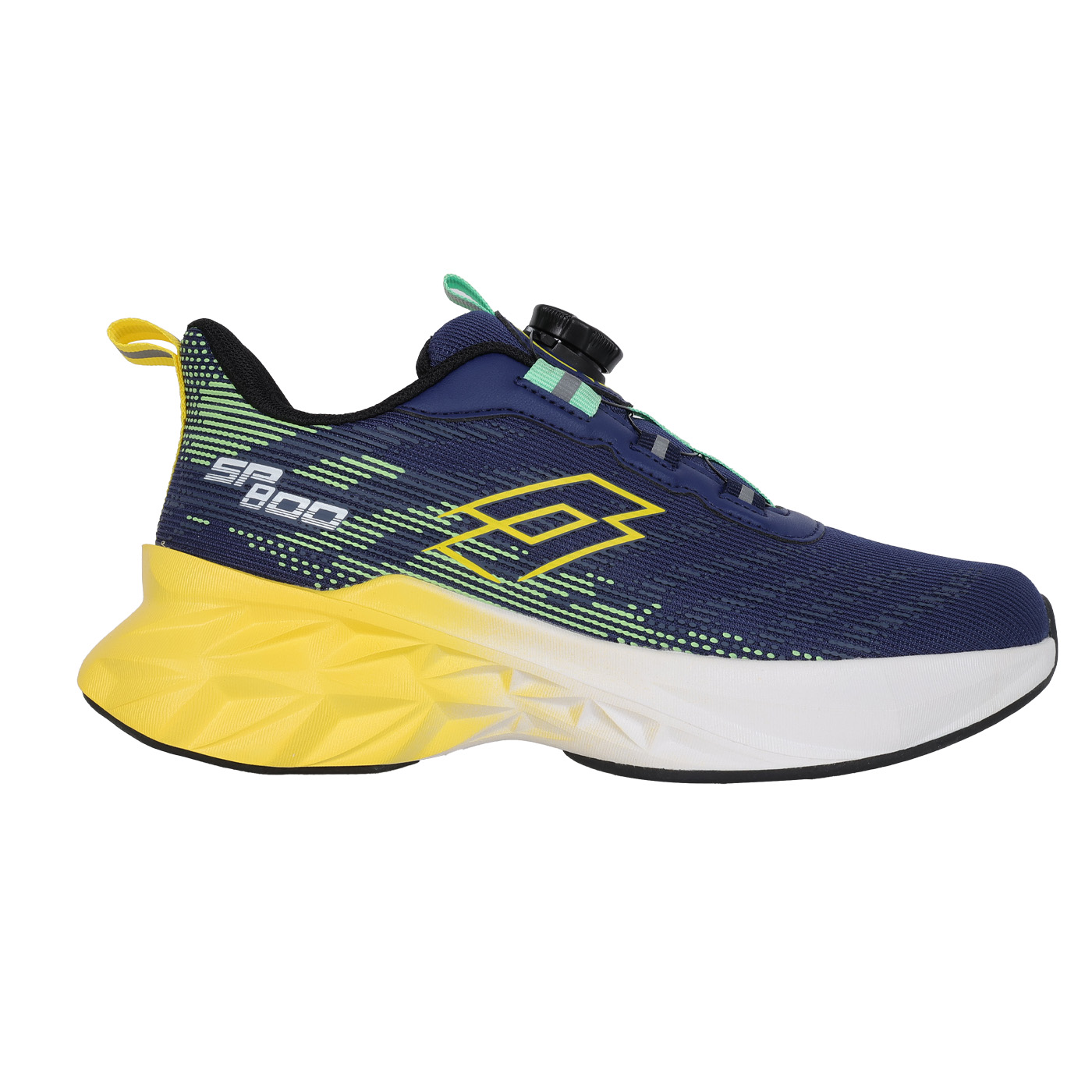 LOTTO 男款SP800輕量極避震跑鞋  LT5AKR9796 - 深藍綠黃白