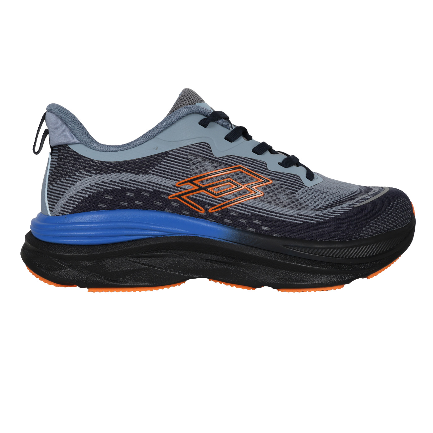 LOTTO 男款輕量避震慢跑鞋-2E  LT5AMR0168 - 灰丈青橘