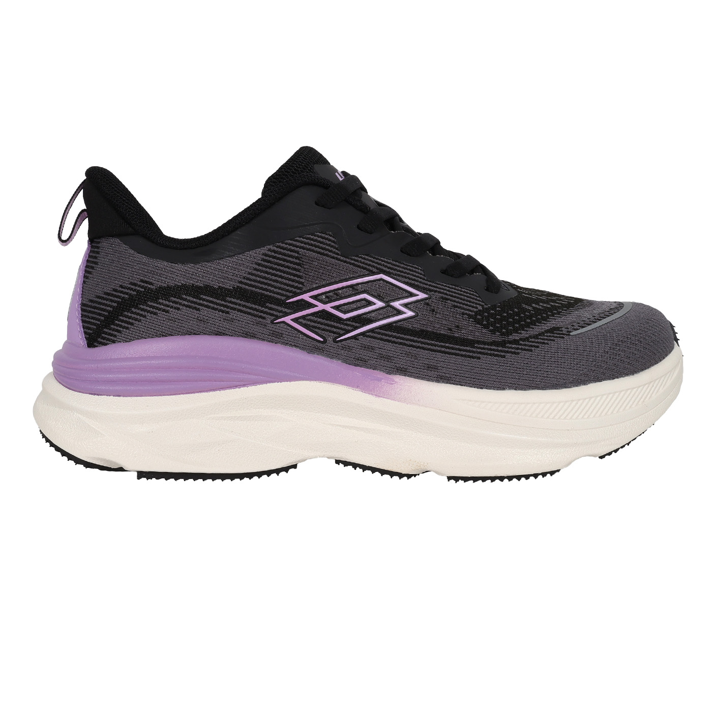 LOTTO 女款輕量避震慢跑鞋-2E  LT5AWR0170 - 灰黑紫