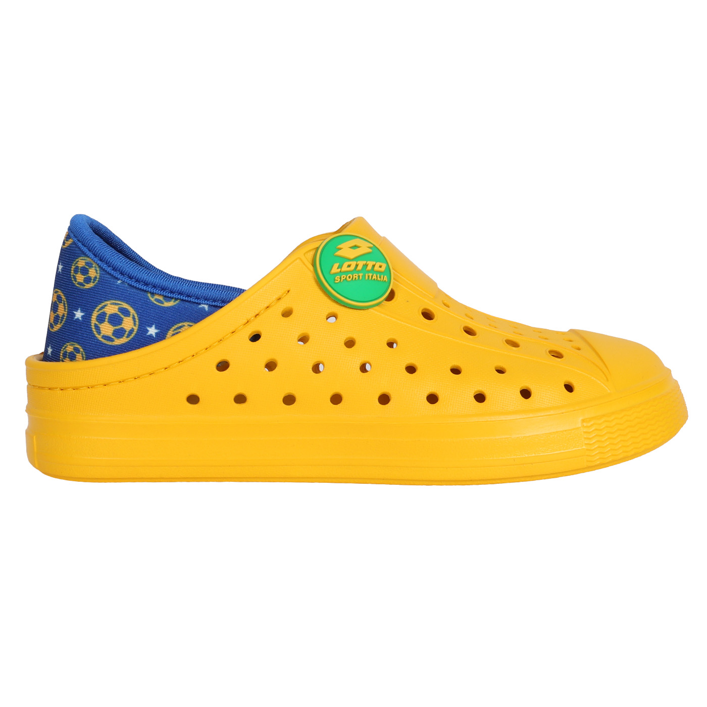 LOTTO 中童SICILY輕量洞洞鞋  LT6AKS6454 - 黃藍綠