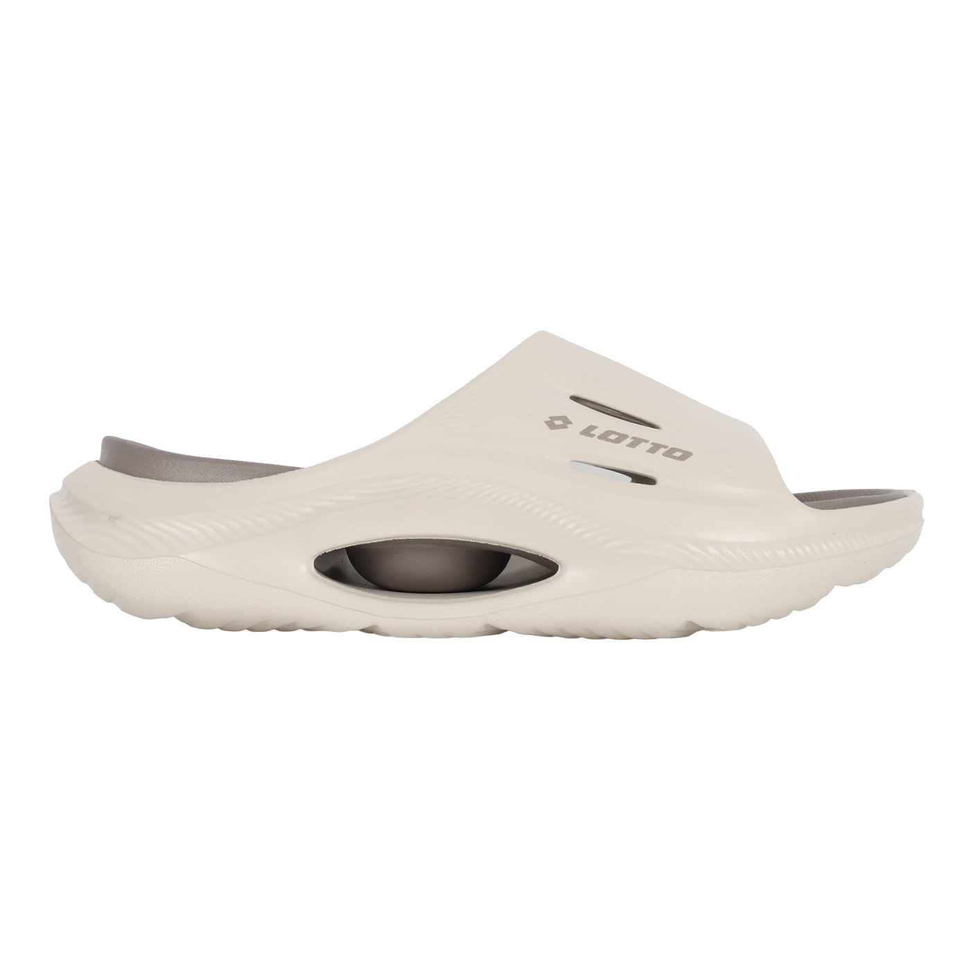 LOTTO 男款CRADLE搖籃舒緩拖鞋  LT6AMS5351 - 淺奶茶摩卡