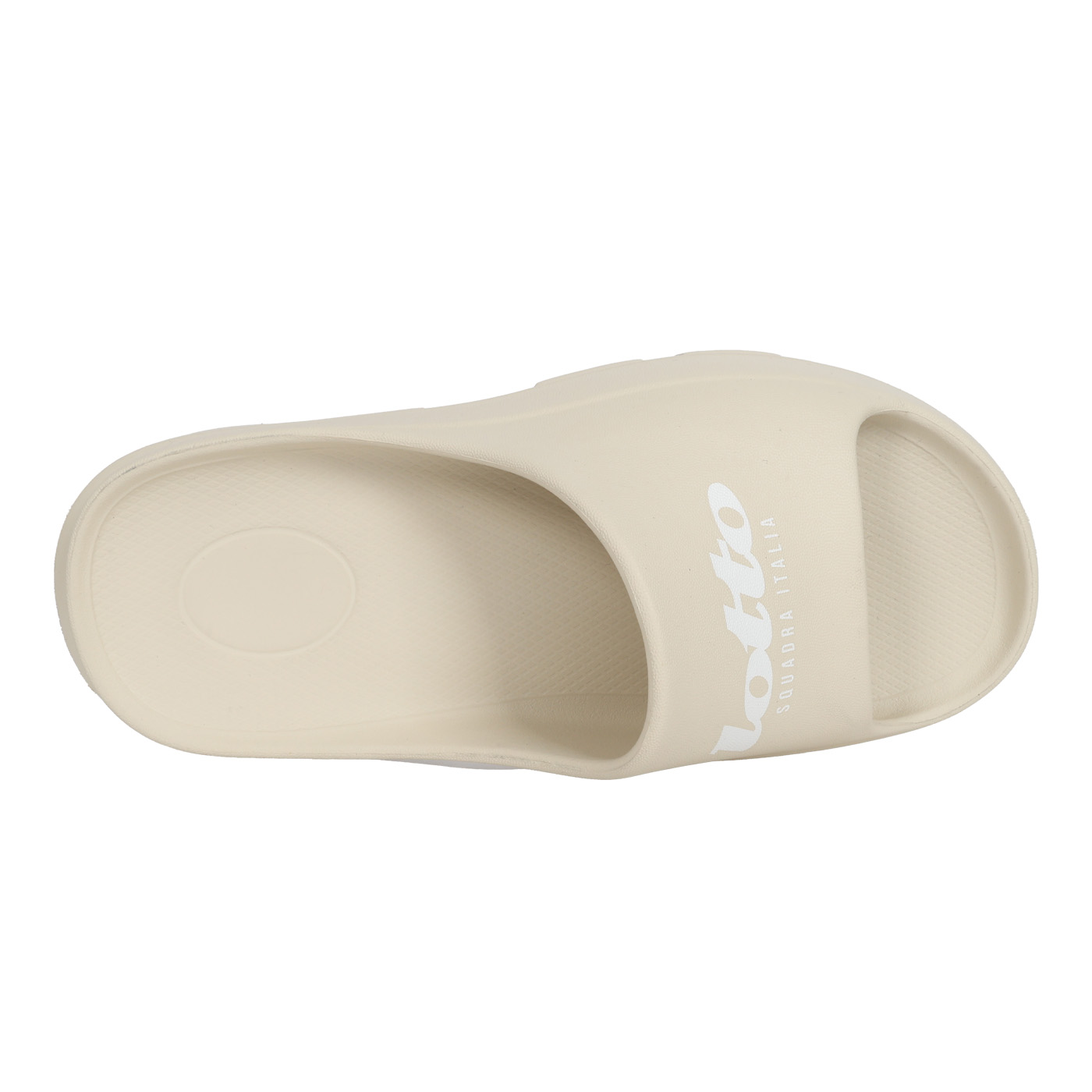 LOTTO 女款BOUNCY厚底紓壓拖鞋  LT6AWS6411 - 淺奶茶白