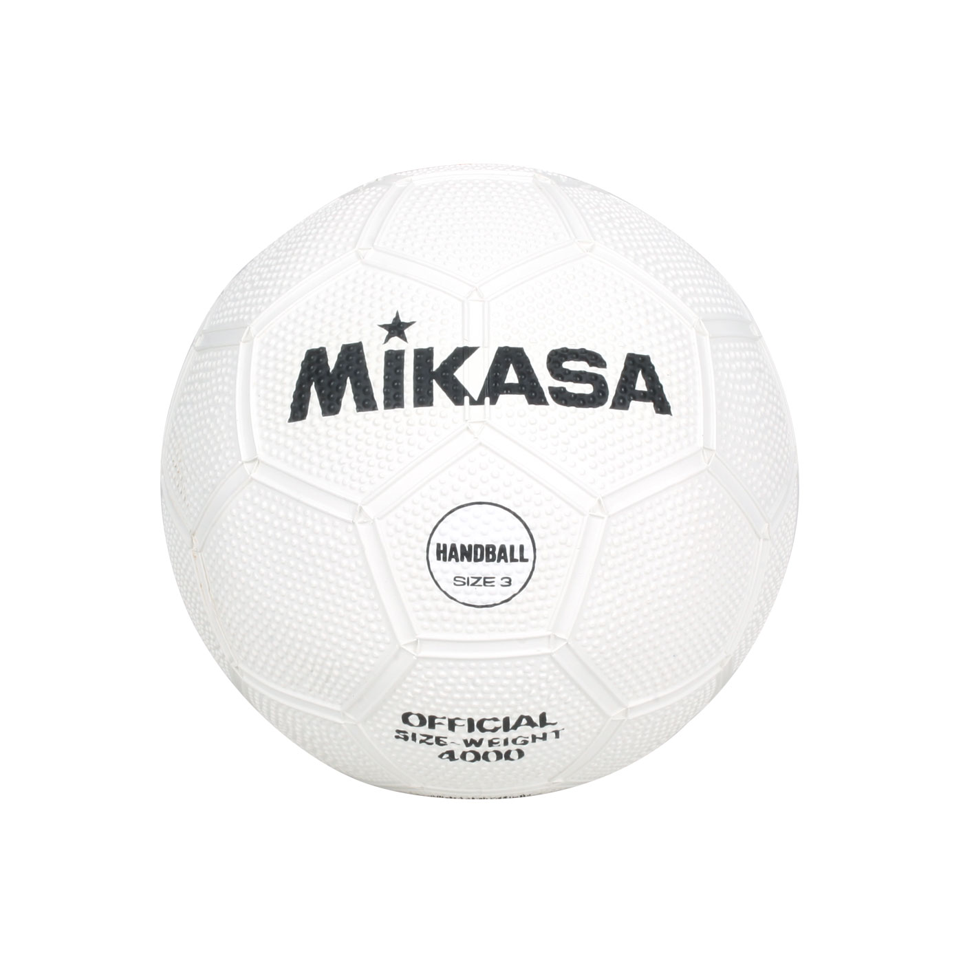 MIKASA 橡膠製手球#3 MK4000-W - 白