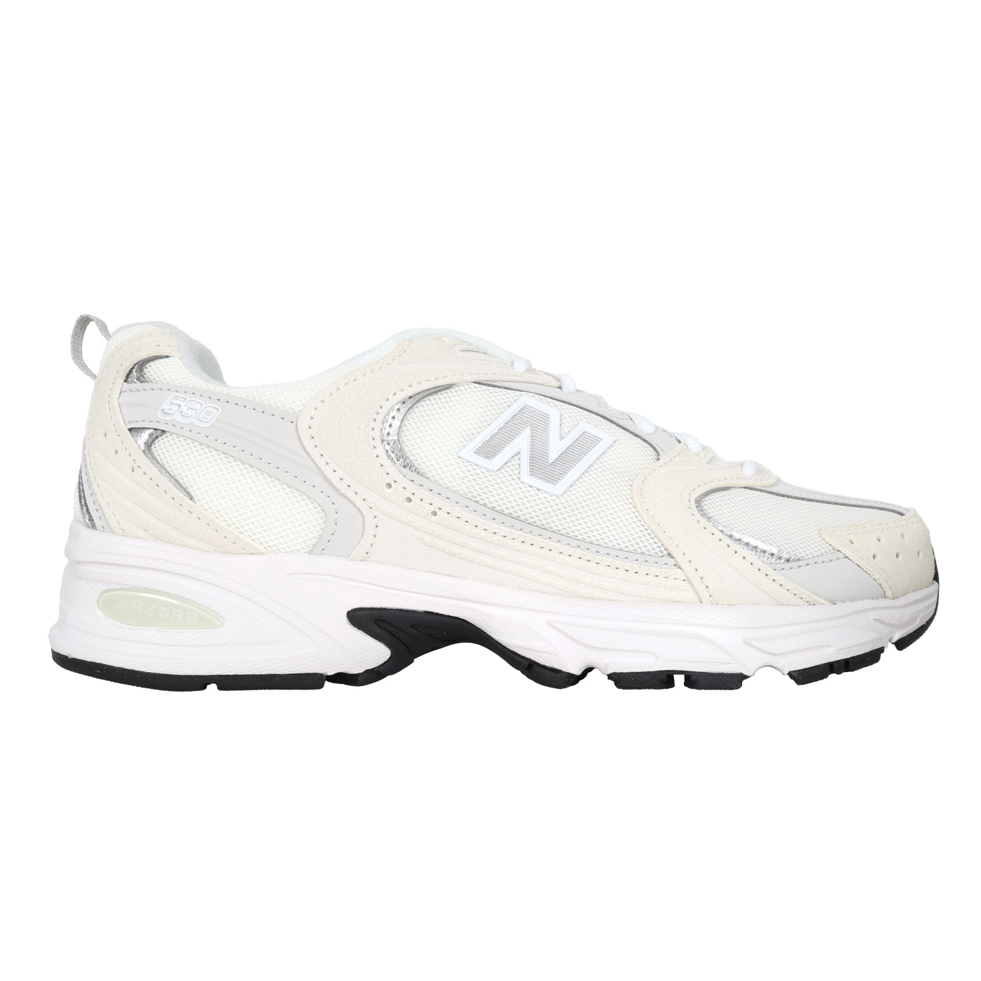 NEW BALANCE 男款復古慢跑鞋  MR530CE - 白淺灰銀